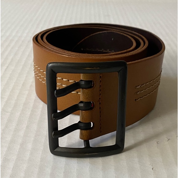 Diesel Other - Diesel Threey Vintage Tan Leather Belt Size 34/90